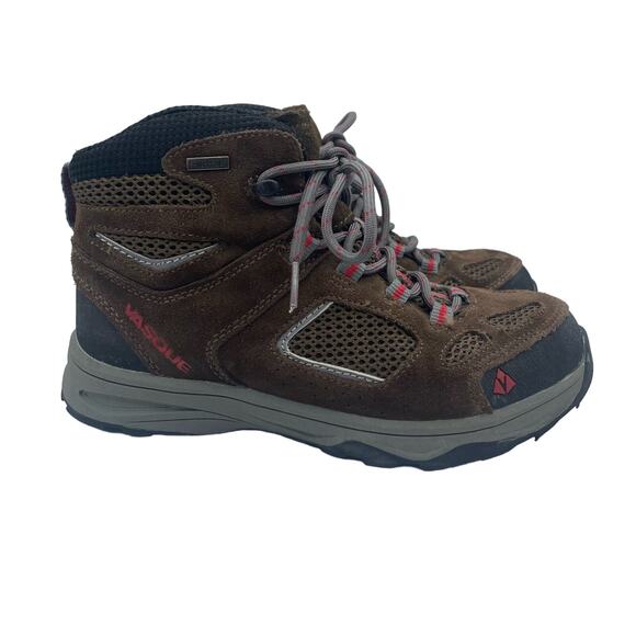 Vasque Breeze III UltraDry Waterproof High Hiking Boots Brown Leather Kids 4 - Picture 1 of 8